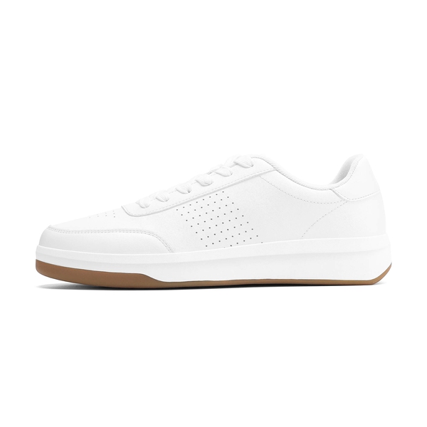 Men's Arch Support Fashion Sneakers - WHITE - 4